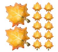 SHERCHPRY 25pcs Orange Maple Leaf Balloons, Aluminum Foil Thanksgiving Balloons, Fall Leaf Party Decor for Autumn Harvest Festival and Seasonal Celebration