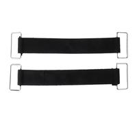 SHERCHPRY 2Pcs Adjustable Nonslip Rubber Battery Straps for Motorcycles and Cars, Fastening Tie Down Straps with Sturdy Buckle, Suitable for Automotive Battery Securement and Marine Use