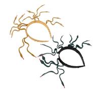 SHERCHPRY 2pcs Bendable Medusa Headband Snake Headpiece for Women Egyptian Queen Costume Plastic Vinyl Egyptian Hair Accessories Fit with Detailed Snake Design Earthy Gold and Dark Green