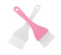 SHERCHPRY 2pcs Big Body Brush Set for Liquid Makeup Flat Foundation Applicator Smooth Even Application Stylish White Pink Design for Beauty Enthusiasts