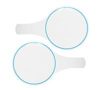 SHERCHPRY 2pcs Blue Circle Dry Erase Scoring Boards 15x25cm Single-Sided Handheld Whiteboards for Voting Judging Classroom Use