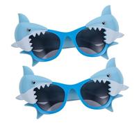 SHERCHPRY 2Pcs Creative Eyeglasses for Parties Funny Decorative Sunglasses Unique Photo Props for Birthday Carnival and Beach Events Durable Design Fun Party Ornaments