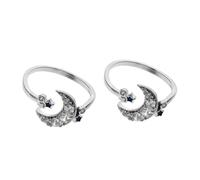 SHERCHPRY 2pcs Cute Moon and Star Design Stylish Open Finger for Women for Cat Birthdays and Special Occasions