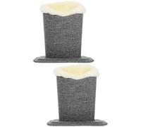 SHERCHPRY 2pcs Fabric Glasses Holder Glasses Holders Eye Glass Cases Glasses Store Supplies Plush Lined Eyeglass Holder Eye Glass Holders Sunglasses Case Glasses Stand Glasses Frame Desk