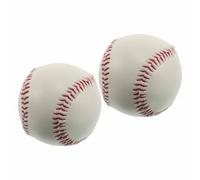 SHERCHPRY 2pcs Glow in The Dark Baseballs for Night Play Training Light-up Plastic Baseballs for Outdoor Batting Practice and Home Field Activities