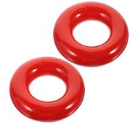 SHERCHPRY 2Pcs Golfing Weighted Swing Rings Red Round Weight Rings for Golf Club Training Practice Accessories