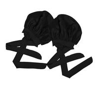 SHERCHPRY 2pcs Hair Cap Sleeping Bonnet for Women Elastic Large Wide Soft Band Hair Cover Caps Braids Tie Bands at Night