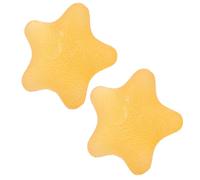 SHERCHPRY 2pcs Hand Grip Exercise Ball Star Shape for Strengthening Hand Grips and Rehabilitation Portable Yellow Tpr Material for Everyday Fitness the Road Use