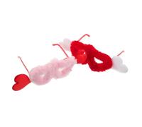 SHERCHPRY 2pcs Heart Shaped Plush Sunglasses Novelty Fuzzy Velvet Glasses Unisex Party Eyewear for Ladies Birthday Christmas Cosplay Costume Accessory