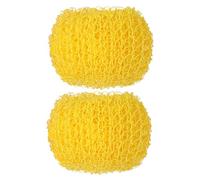 SHERCHPRY 2pcs Heavy Duty Fiber Dish Cleaning Balls Non Scratch Round Sponges for Plates and Desktops Easily Wipe Off Stubborn Stains Without Leaving Marks