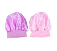 SHERCHPRY 2pcs High Elastic Headband Sleep Cap Wide Side Sleeping Cap for Women Girls Soft Elastic Sleeping Hair Loss Hats Chemotherapy for Bedtime Chemo Care