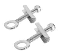 SHERCHPRY 2Pcs Motorcycle Chain Tensioners Adjustable Rear Wheel Chain Tighteners Fastener Bolts for 49Cc Mini Bikes Off-Road Small Quad Atv Accessories