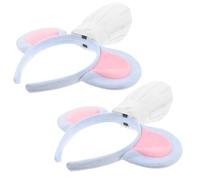 SHERCHPRY 2pcs Mouse Chef Hat Headband Cartoon Animal Ears Fluffy Hairband for Halloween Party Cosplay Costume Adult Boys and Girls