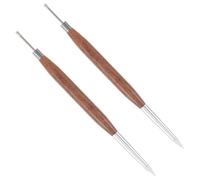 SHERCHPRY 2pcs Nail Art Sculpture Pen Dotting Dual-ended Ball End for Gel Polish Carving Embossing Design Salon Use