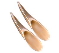 SHERCHPRY 2pcs Ox Horn Gua Sha Facial Tools for Muscle Massage Handheld Scraping Stick for Meridian Point Therapy Portable Compact Design for Relaxation at Home Travel