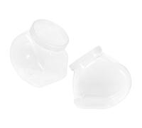 SHERCHPRY 2pcs Plastic Wide Mouth Jars with Sealed Lids for Beverage Storage Transparent Reusable Liquid Containers for Camping Kitchen and Outdoor Use