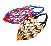 SHERCHPRY 2pcs Portable Basketball Mesh Bag with Ball Storage and Fine Workmanship, Sturdy Nylon Drawstring Net Bag for Sports Balls, for Training and Outdoor Use
