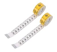 SHERCHPRY 2pcs Portable Braille Measuring Tape 150cm Soft Plastic Tape Measure with Braille Markings for Sight Impaired Users Suitable for Tailoring and School Use