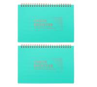 SHERCHPRY 2pcs Portable Personal Check Register Book with Hard Cover and Helical Spine, 60 Pages, Resists Ink Bleed, Easy to Find, Simplifies Bank Statement Verification for Office Use