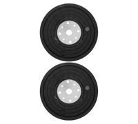 SHERCHPRY 2pcs Pulley System Exercise Bike Belt Pulley Wheel Replacement for Home Gym Equipment Quiet Silent Rolling Drive Disc for Indoor Cycling Easy Installation Fitness Bike Accessory