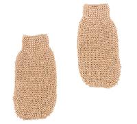 SHERCHPRY 2pcs Ramie Jute Bath Scrub Gloves Exfoliating Body Brush for Spa and Shower Long-Handled Back Scrubber for Adults
