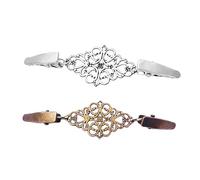 SHERCHPRY 2Pcs Retro Sweater Clips Elegant Shawl Cardigan Brooches for Women Vintage Scarf Pins Simple Design for Weddings Parties Everyday Style Silver Antique Bronze