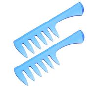 SHERCHPRY 2pcs Retro Wide Tooth Comb for Men Styling Tool for Hair Styling Detangler for Curly Hair Plastic Material Barber Hairstylist Tools for Salon and Home Use