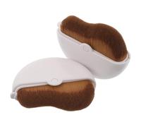 SHERCHPRY 2pcs Rotating Foundation Brush Foundation Brush for Liquid Flat Top Makeup for Face Everyday Home Use