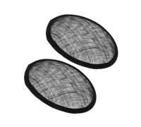 SHERCHPRY 2pcs Round Black Linen Fascinator Hat Base with Mesh, Felt DIY Hat Support for Women’s Practical Headwear, Millinery Craft Accessory for Wedding and Party