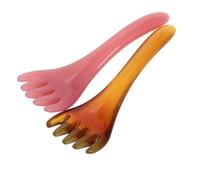 SHERCHPRY 2pcs Scalp Scratcher Guasha Scraping Massage Tool for Relaxation Five Claw Design for Head Spa Portable Self Operable Scalp Massager for Improved Sleep and Wellbeing