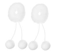 SHERCHPRY 2pcs Scrunchies Cozy Pompom Hair Ties for Ponytails and Braids Cute Hair Accessories for Everyday Wear and Parties