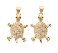 SHERCHPRY 2pcs Sea Turtle Charms for DIY Necklace Bracelet Jewelry Making Crafts Turtle Keychain Charms Pendants Animal Ocean Creatures Tiny Trinkets