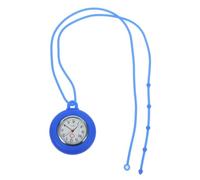SHERCHPRY 2pcs Silicone Nurse Pocket Hanging Watch Round Medical Fob Watch Blue and Cute Design for Nurses and Doctors Portable Quartz Timepiece for Healthcare Professionals
