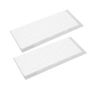 SHERCHPRY 2pcs Stainless Steel Diamond Art Rulers with Mesh Grid, Non-Stick Positioning Tools for DIY Embroidery, Rhinestones Crafts and Painting Fixing, 1020 Holes 141.5mm
