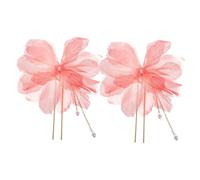 SHERCHPRY 2pcs Summer Gentle Fairy Flower Pearl Hairpin Chinese Hairpin for Women Vintage Hair Accessories Barrettes for Weddings and Parties