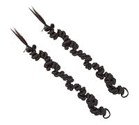 SHERCHPRY 2pcs Synthetic Braided Ponytail Extension with Hair Tie Long Irregular Twisted Braided Wigs for Women Versatile Hairpiece for Party Daily Wear and Gift