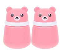 SHERCHPRY 2pcs Talcum Powder Case Creative Body Powder Container Boy Girl-friendly Easy One-hand Operation