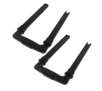 SHERCHPRY 2pcs Telescopic Luggage Handle Replacement Parts High Precision Metal Pull Rod for Travel Suitcase and Trolley Bag Spare Handles Black