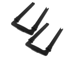 SHERCHPRY 2pcs Telescopic Luggage Handle Replacement Parts High Precision Metal Pull Rod for Travel Suitcase and Trolley Bag Spare Handles Black
