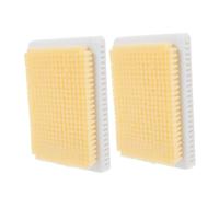 SHERCHPRY 2pcs Wall Mounted Back Scrubber with Strong Bristles for Shower Exfoliating Bath Wash Pad for Deep Pore Cleansing Easy Massage Pad for Cleaning and Shower Wall