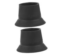 SHERCHPRY 2Pcs Wear Resistant Rubber Pad for Trampoline Leg Non Slip Replacement Caps for Ladder Ends Durable Foot Covers Reducing Friction Noise Easy to Install Protective Accessories