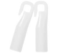 SHERCHPRY 2pcs White Plastic Blind Rod Hooks Replacement Blind Wand Hooks Universal Fit Vertical Hanger Parts for Curtain Accessories