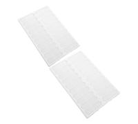 SHERCHPRY 2pcs White Plastic Microscope Slide Drying Boards with 20 Slots, Laboratory Microscope Slides Rack for Fast Drying and Storage in Microbiology and Cell Studies