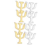 SHERCHPRY 2sets Alloy Brooch Pins Psychology Symbol Design Elegant Lapel Pins for Women and Men Fashion Accessories for Jackets Scarves Hats Bags 4pcs*2