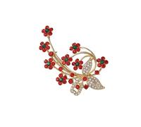 SHERCHPRY 3 pcs Plum Blossom Shape Brooch Elegant Breast Pin for Women Chic Fashion Accessory for Coats Dresses Bags for Weddings Daily Wear
