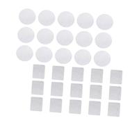 SHERCHPRY 30pcs Metal Stickers for Diy Eyeshadow Palette Round and Square Adhesive Metal Stickers for Magnetic Eyeshadow Palette