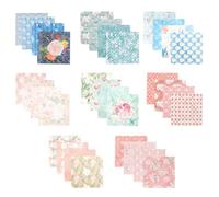 SHERCHPRY 32 Sheets Vintage Scrapbook Papers Collage Supplies for DIY Scrapbook Material with Large Size Handbook Papers Featuring Plants Theme Convenient to Use Easy to Operate