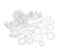 SHERCHPRY 33pcs Pottery Tools Soft Clay Embossing Tools Adults White Pp Creative Easy to Use Spring-Loaded Stamps for Pottery Kindergarten Activities