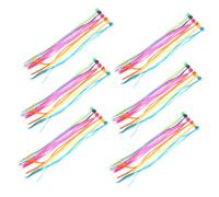 SHERCHPRY 36pcs Rainbow Hairpin Kawaii Hair Clips Clip in Colored Hair Extensions Accessories for Extensions on Braid for Women Plastic