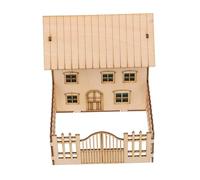 SHERCHPRY 3d Wooden Cottage Puzzle Model Kit Pre-assembled Log Cabin Architecture House Desktop Decoration for Adults Craft Building